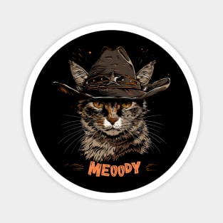 Cat Cowboy Journeys Feline Magnet